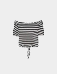 Off-Shoulder Striped Top