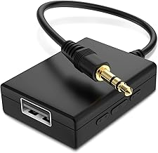 ANDTOBO USB to Aux Audio Adapter, 3.5mm Male to USB Female Adapter for Playing Music with Flash Drive in Car