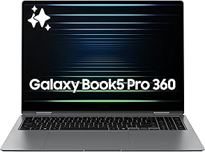 Samsung 16” Galaxy Book5 Pro 360 Copilot+ PC, AI Computer, Intel Core 7 Ultra Processor, 3K AMOLED (2880x1800) Touchscreen, S Pen,120Hz, Dolby Atmos, Student Laptop, Lightweight, All-Day Battery Life